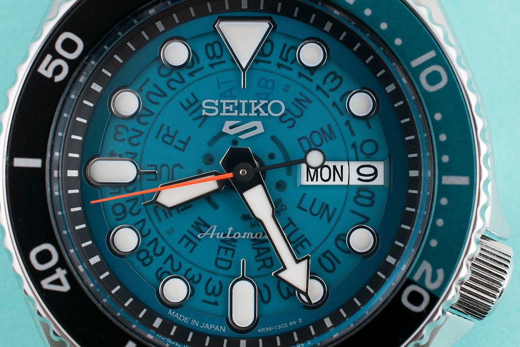 Seiko 5 Sports SKX Skeleton Green Dial Silver Steel Strap Watch For Men - SRPJ45K1 wholesalehk.shop