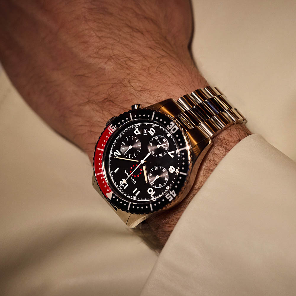 Bulova Marine Star Chronograph Watch 98B451 wholesalehk.shop