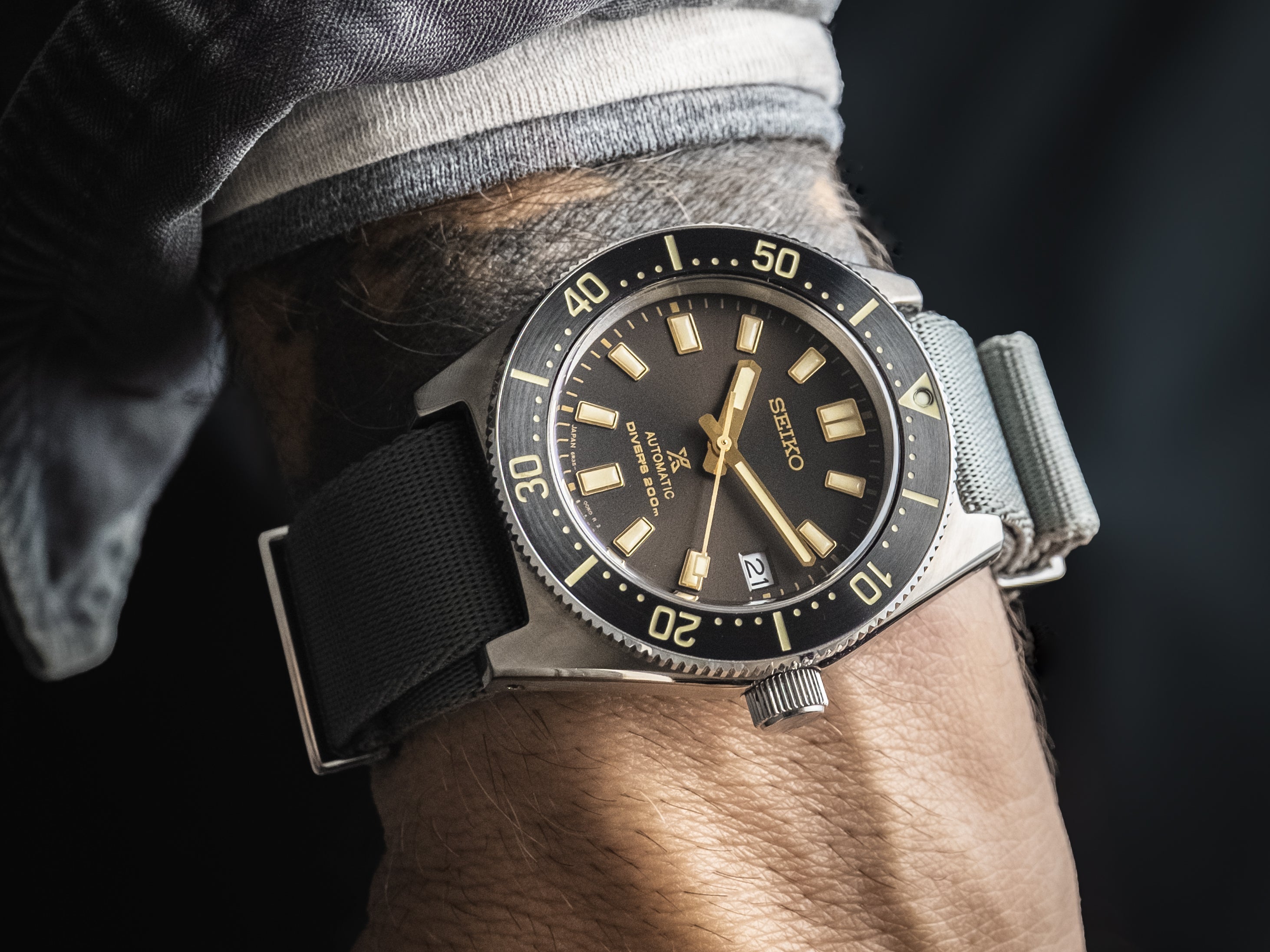 Seiko Prospex 1965 Diver's Modern Re-Interpretation Automatic Brown Dial Black Rubber Strap Watch For Men - SPB147J1 wholesalehk.shop