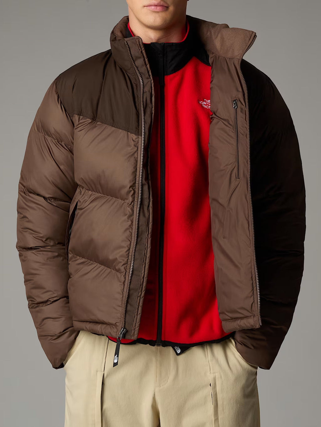 2026 New Arrival Piumino Squadrato Saikuru da Uomo Marrone wholesalehk.shop