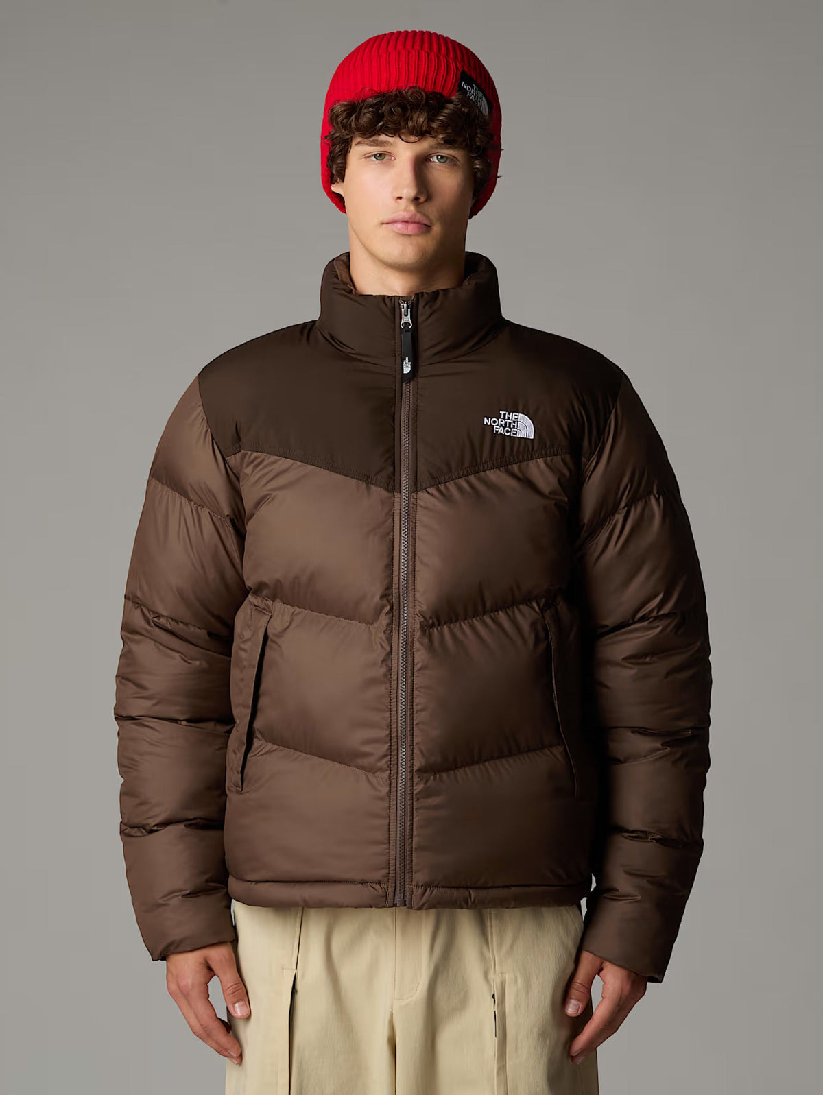 2026 New Arrival Piumino Squadrato Saikuru da Uomo Marrone wholesalehk.shop