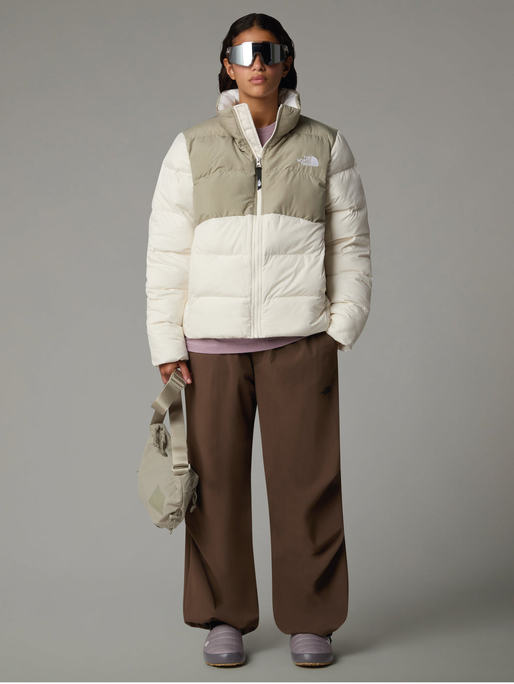 2026 New Arrival Piumino Saikuru Squadrato Beige/Bianco wholesalehk.shop