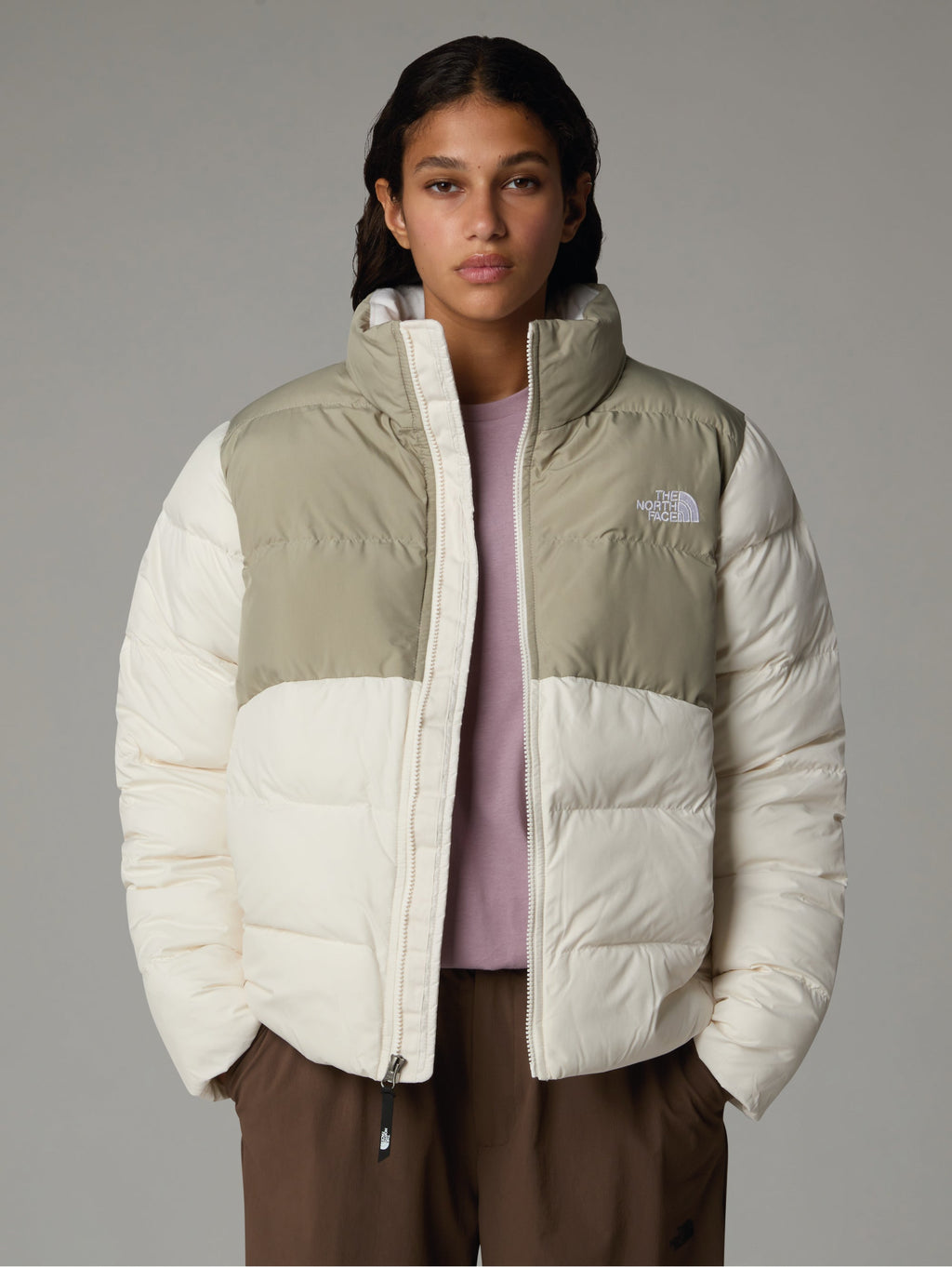 2026 New Arrival Piumino Saikuru Squadrato Beige/Bianco wholesalehk.shop