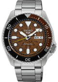 Seiko 5 Sports Sonar Special Edition Brown Dial Silver Steel Strap Watch For Men - SRPJ47K1 wholesalehk.shop