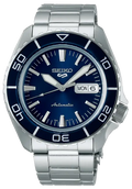 Seiko 5 Sports Automatic Blue Dial Silver Steel Strap Watch for Men - SRPK97K1 wholesalehk.shop