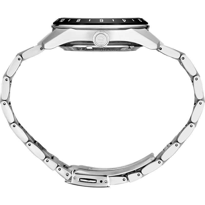 Seiko Presage Sharp Edged Series Automatic GMT Champagne Dial Silver Steel Strap Watch For Men - SPB273J1 wholesalehk.shop