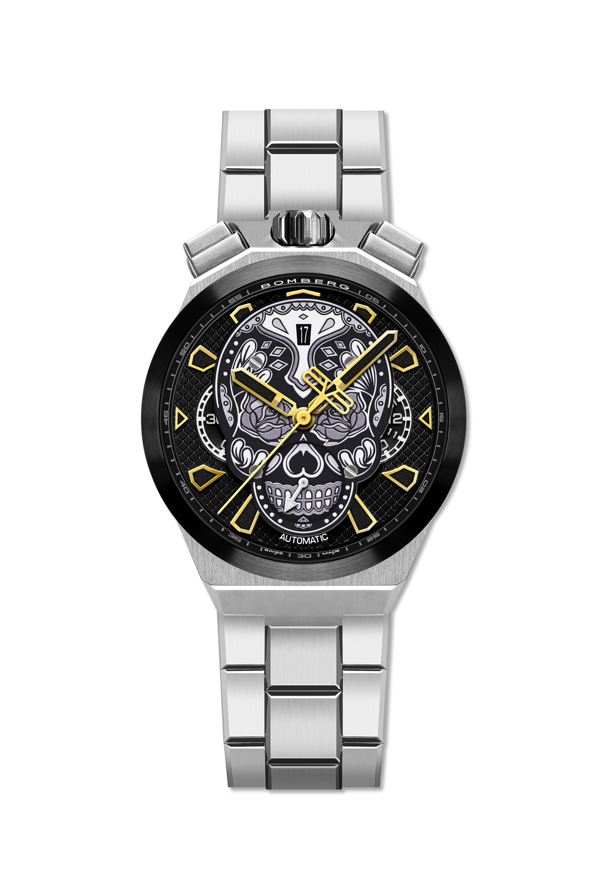 2026 New Arrival CHRONO SKULL THROWBACK EDITION - SILVER wholesalehk.shop
