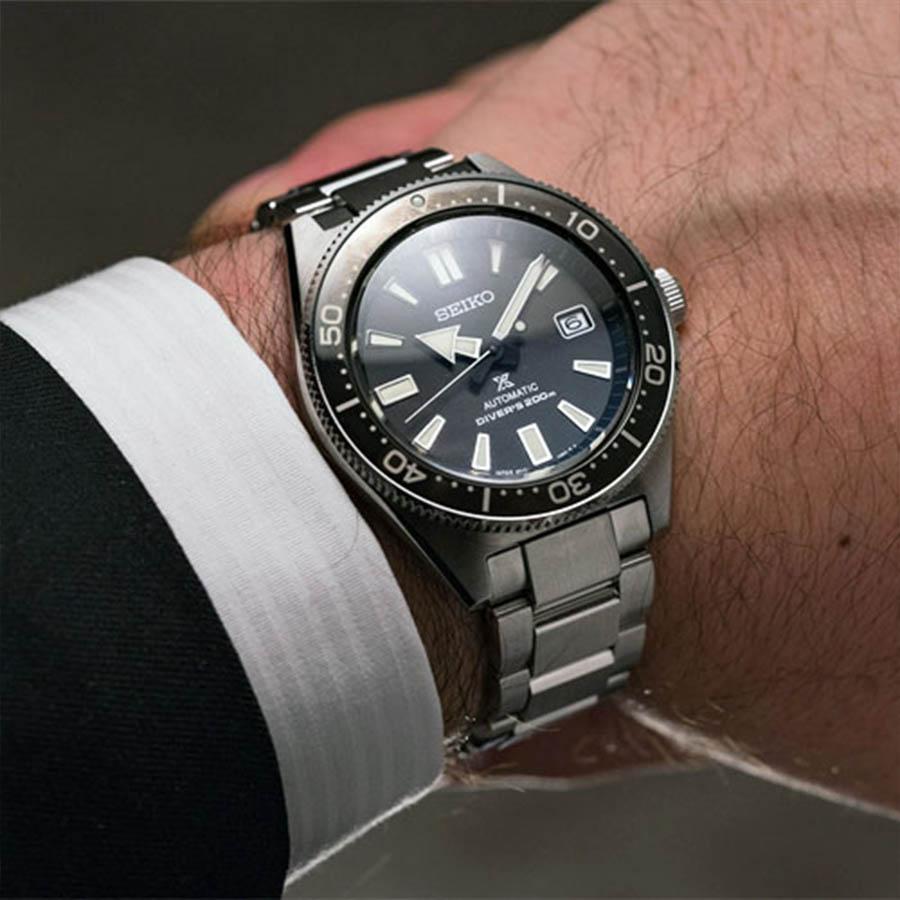 Seiko Prospex Automatic Diver Black Dial Silver Steel Strap Watch For Men - SPB051J1 wholesalehk.shop