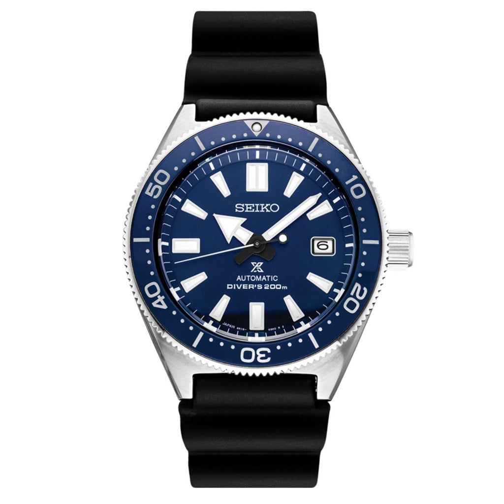 Seiko Prospex Analogue Automatic Diver Blue Dial Black Rubber Strap Watch For Men - SPB053J1 wholesalehk.shop