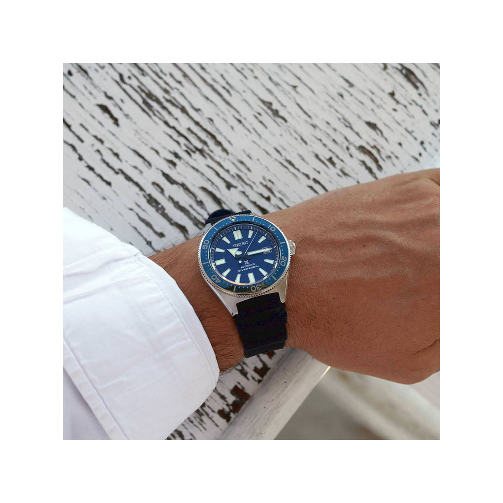 Seiko Prospex Analogue Automatic Diver Blue Dial Black Rubber Strap Watch For Men - SPB053J1 wholesalehk.shop