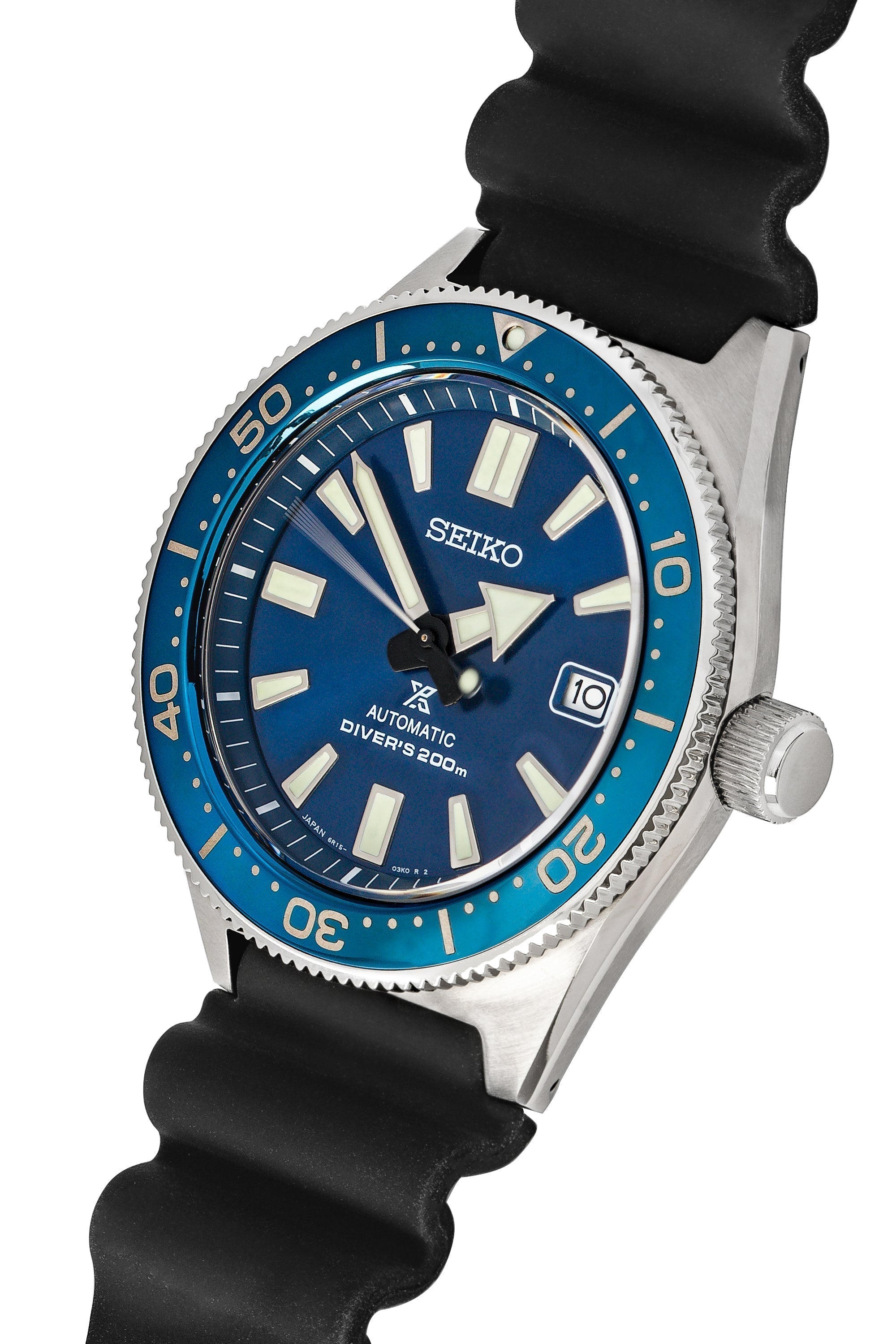 Seiko Prospex Analogue Automatic Diver Blue Dial Black Rubber Strap Watch For Men - SPB053J1 wholesalehk.shop