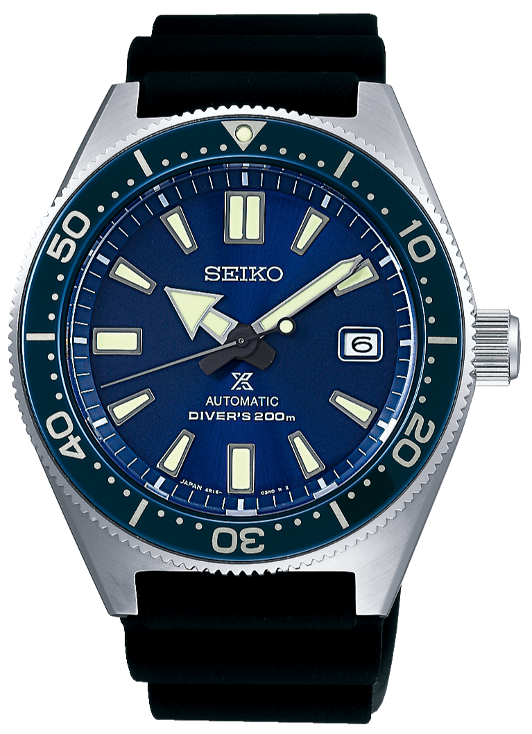 Seiko Prospex Analogue Automatic Diver Blue Dial Black Rubber Strap Watch For Men - SPB053J1 wholesalehk.shop
