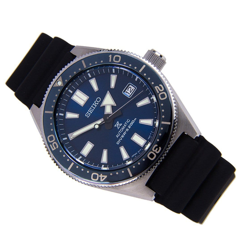 Seiko Prospex Analogue Automatic Diver Blue Dial Black Rubber Strap Watch For Men - SPB053J1 wholesalehk.shop