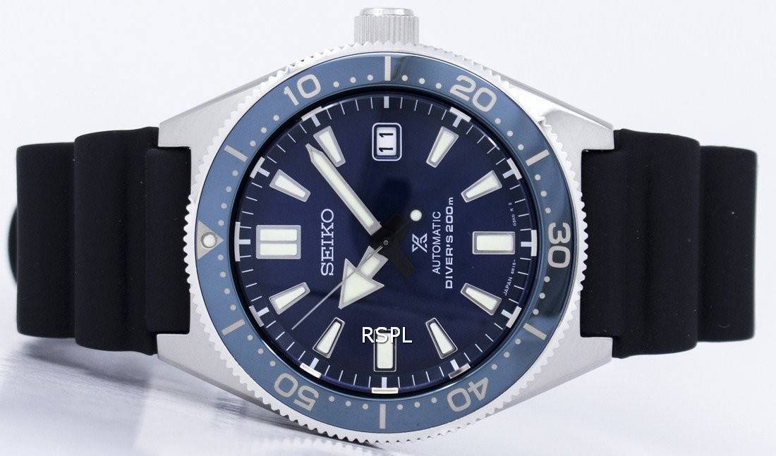Seiko Prospex Analogue Automatic Diver Blue Dial Black Rubber Strap Watch For Men - SPB053J1 wholesalehk.shop