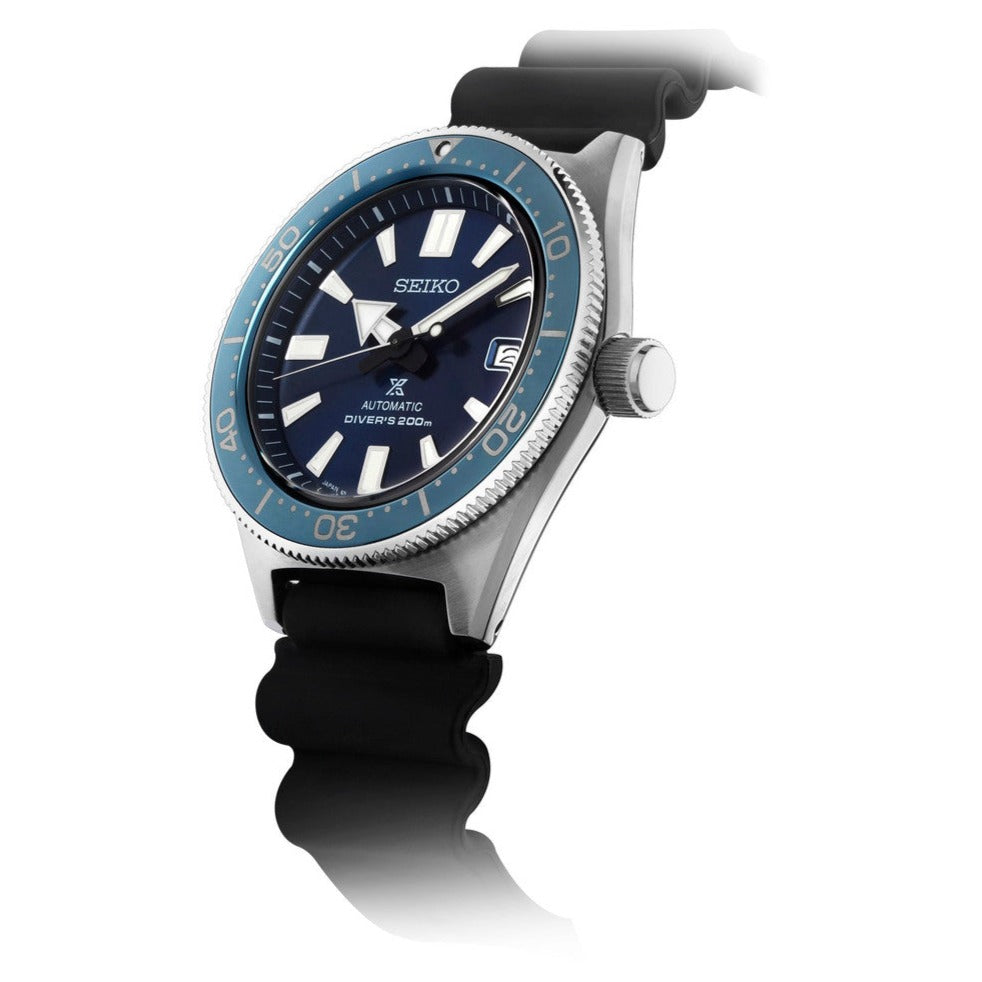 Seiko Prospex Analogue Automatic Diver Blue Dial Black Rubber Strap Watch For Men - SPB053J1 wholesalehk.shop