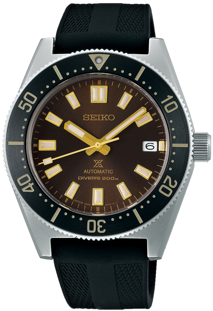 Seiko Prospex 1965 Diver's Modern Re-Interpretation Automatic Brown Dial Black Rubber Strap Watch For Men - SPB147J1 wholesalehk.shop