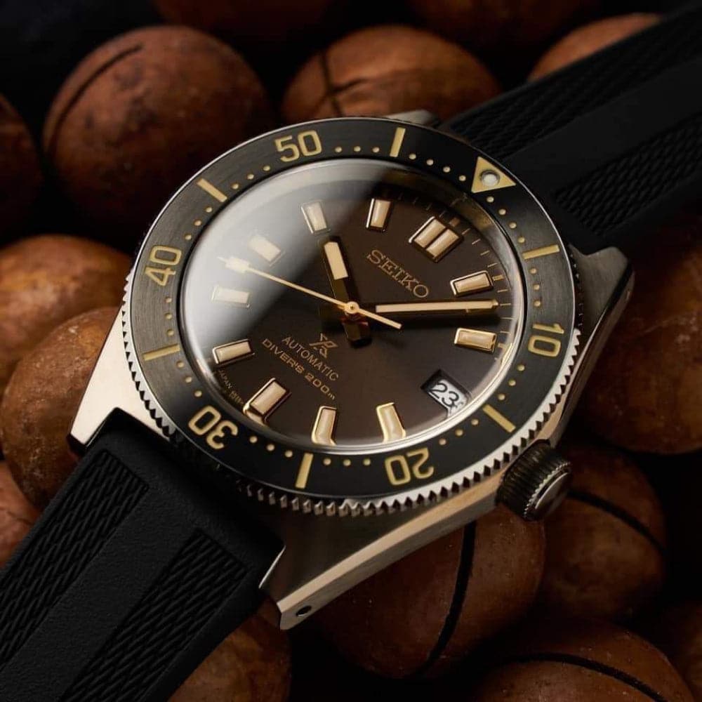 Seiko Prospex 1965 Diver's Modern Re-Interpretation Automatic Brown Dial Black Rubber Strap Watch For Men - SPB147J1 wholesalehk.shop