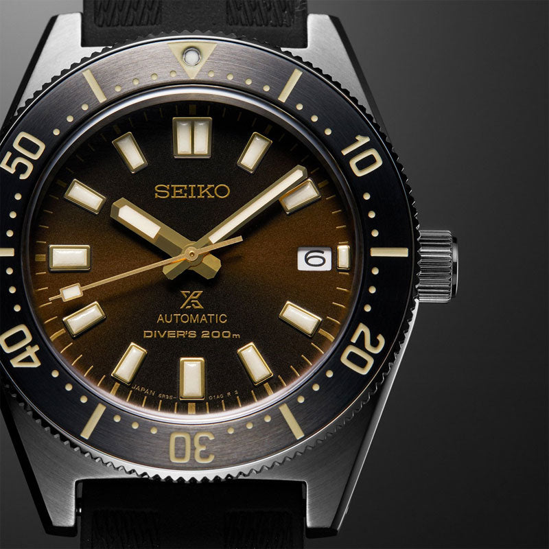 Seiko Prospex 1965 Diver's Modern Re-Interpretation Automatic Brown Dial Black Rubber Strap Watch For Men - SPB147J1 wholesalehk.shop