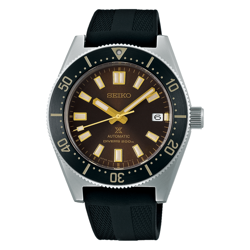 Seiko Prospex 1965 Diver's Modern Re-Interpretation Automatic Brown Dial Black Rubber Strap Watch For Men - SPB147J1 wholesalehk.shop