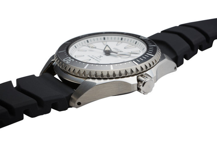 Seiko Shogun Prospex Titanium Divers Automatic White Dial Black Rubber Strap Watch For Men - SPB191J1 wholesalehk.shop