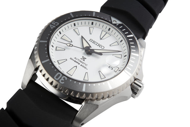 Seiko Shogun Prospex Titanium Divers Automatic White Dial Black Rubber Strap Watch For Men - SPB191J1 wholesalehk.shop