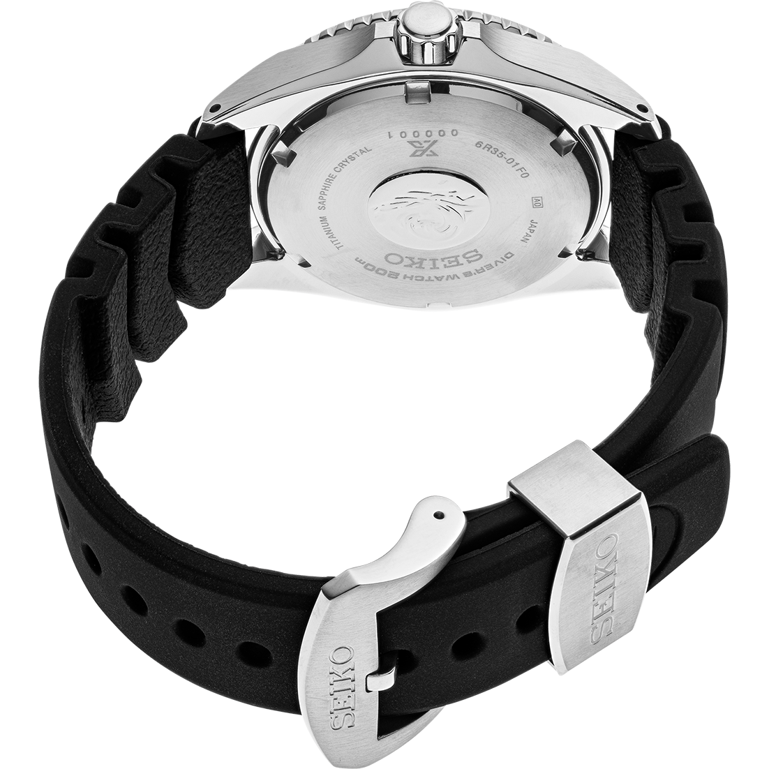 Seiko Shogun Prospex Titanium Divers Automatic White Dial Black Rubber Strap Watch For Men - SPB191J1 wholesalehk.shop