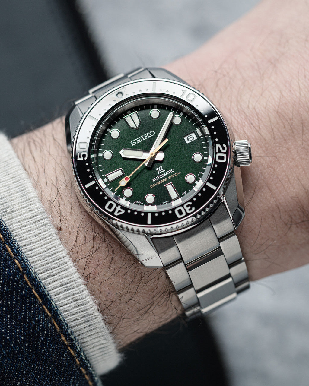Seiko Prospex 140th Anniversary Limited Divers Green Dial Silver Steel Strap Watch For Men - SPB207J1 wholesalehk.shop