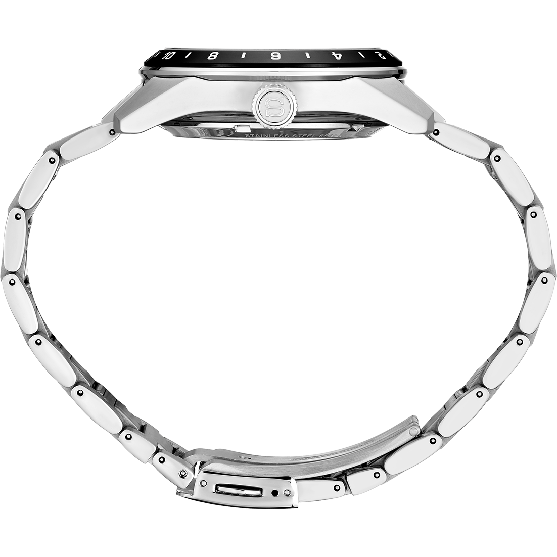 Seiko Presage Sharp Edged Series GMT Green Dial Silver Steel Strap Watch For Men - SPB219J1 wholesalehk.shop
