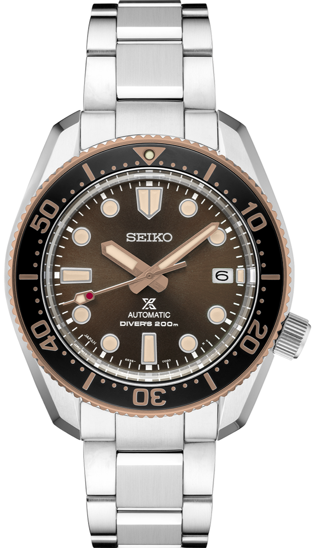 Seiko Prospex Sea Diver Automatic Brown Dial Silver Steel Strap Watch For Men - SPB240J1 wholesalehk.shop