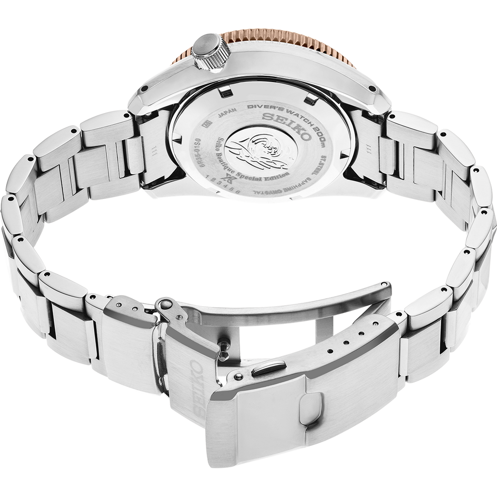 Seiko Prospex Sea Diver Automatic Brown Dial Silver Steel Strap Watch For Men - SPB240J1 wholesalehk.shop