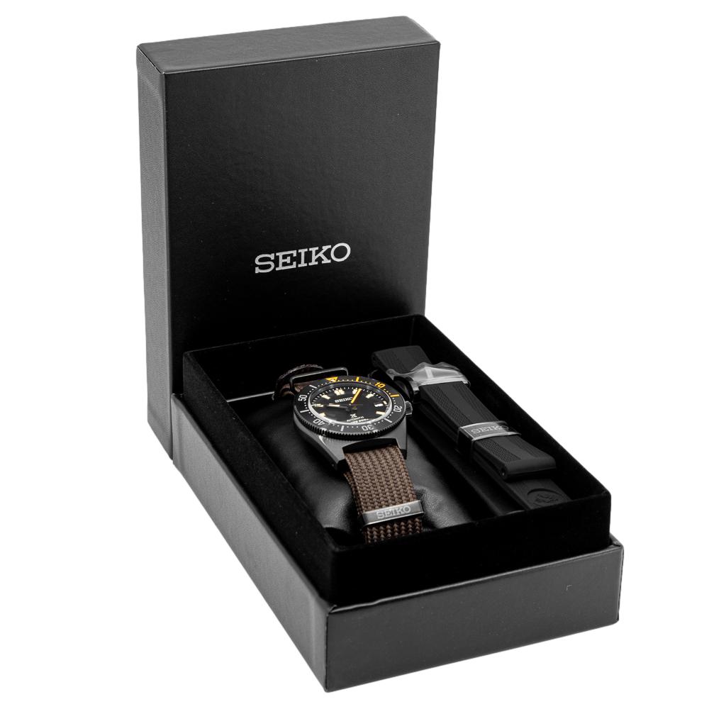 Seiko Prospex Black Series 1965 Limited Edition Black Dial Brown NATO Strap Watch For Men - SPB253J1 wholesalehk.shop