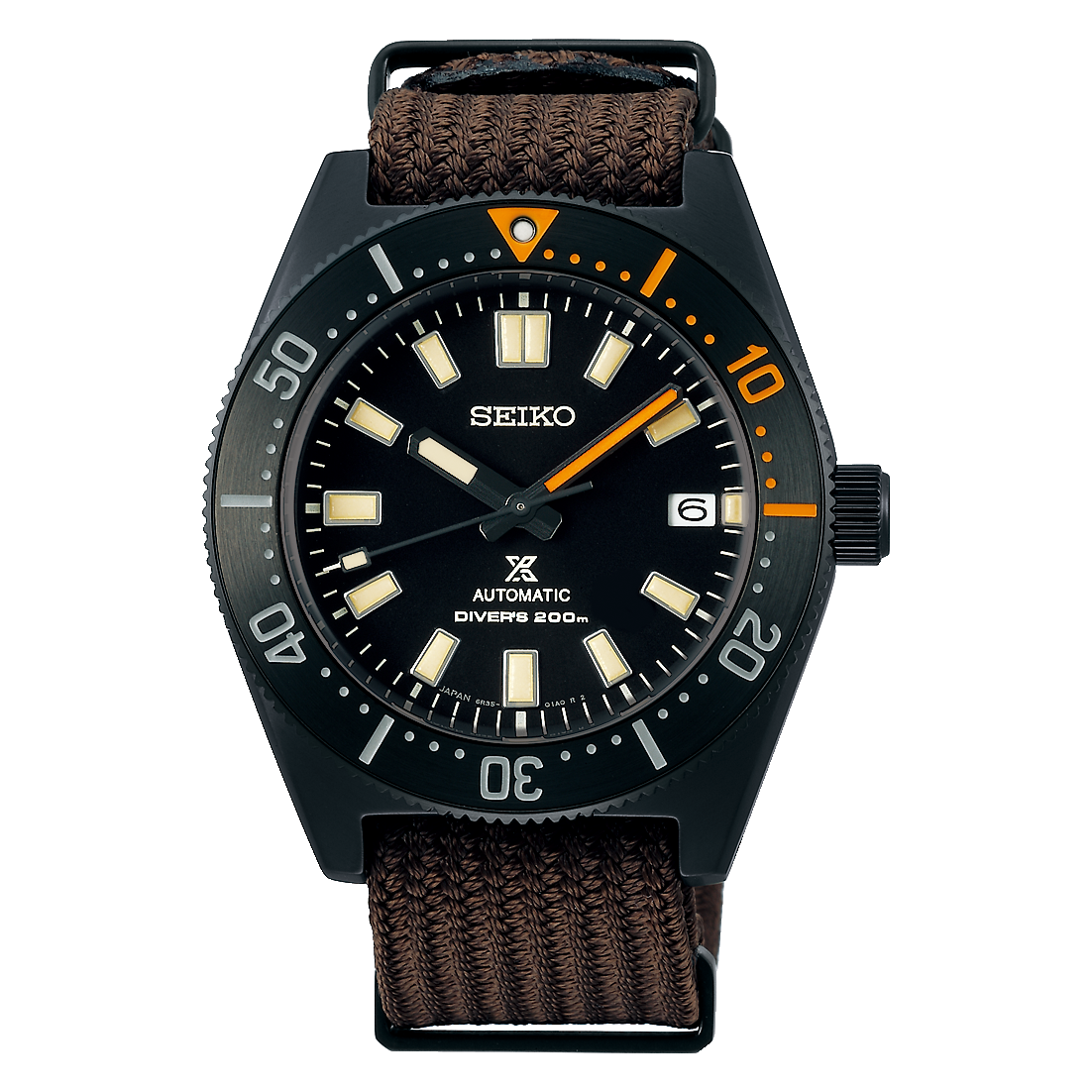 Seiko Prospex Black Series 1965 Limited Edition Black Dial Brown NATO Strap Watch For Men - SPB253J1 wholesalehk.shop