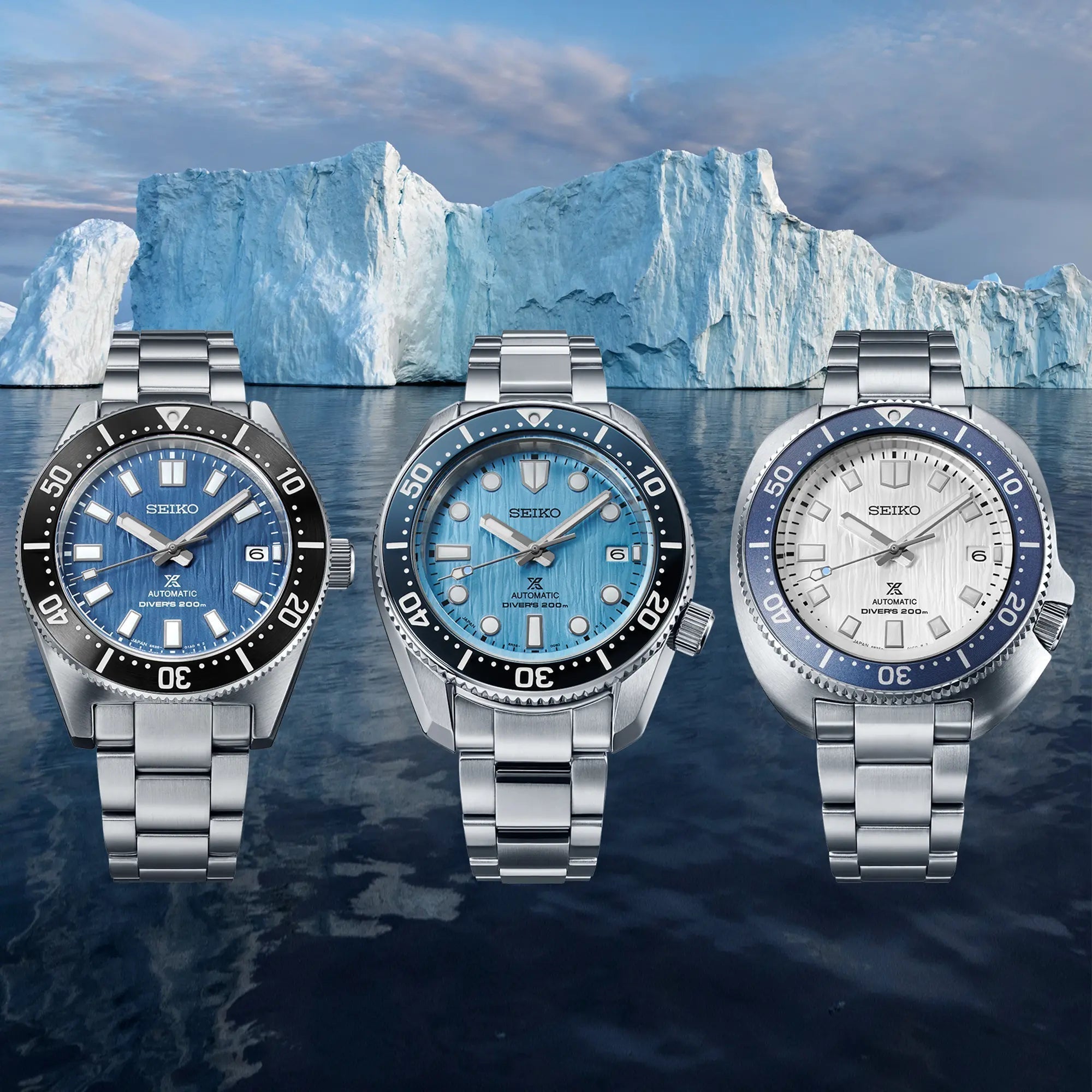 Seiko Prospex Glacier Save the Ocean Green Dial Silver Steel Strap Watch For Men - SPB297J1 wholesalehk.shop