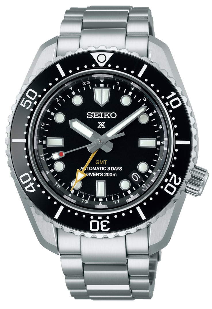 Seiko Prosprex Dark Depths GMT Automatic Black Dial Silver Steel Strap Watch For Men - SPB383J1 wholesalehk.shop