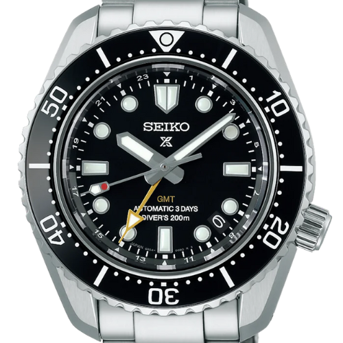 Seiko Prosprex Dark Depths GMT Automatic Black Dial Silver Steel Strap Watch For Men - SPB383J1 wholesalehk.shop