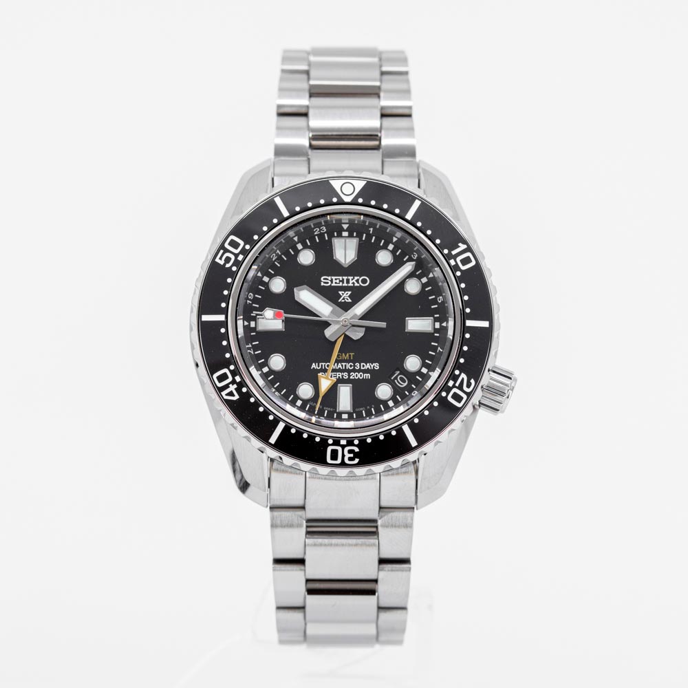 Seiko Prosprex Dark Depths GMT Automatic Black Dial Silver Steel Strap Watch For Men - SPB383J1 wholesalehk.shop
