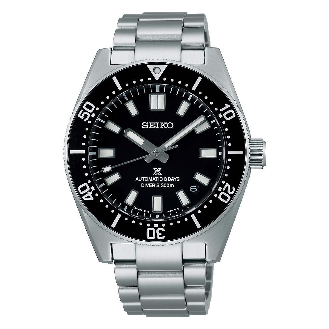 Seiko Prospex Automatic Diver Black Dial Silver Steel Strap Watch For Men - SPB051J1 wholesalehk.shop