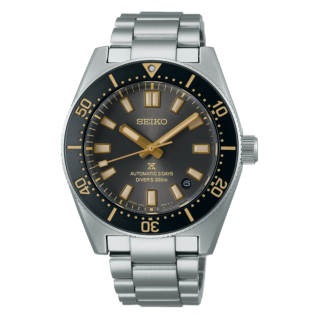 Seiko Prospex 55th Anniversary Edition Brown Dial Silver Steel Strap Watch For Men - SPB145J1 wholesalehk.shop