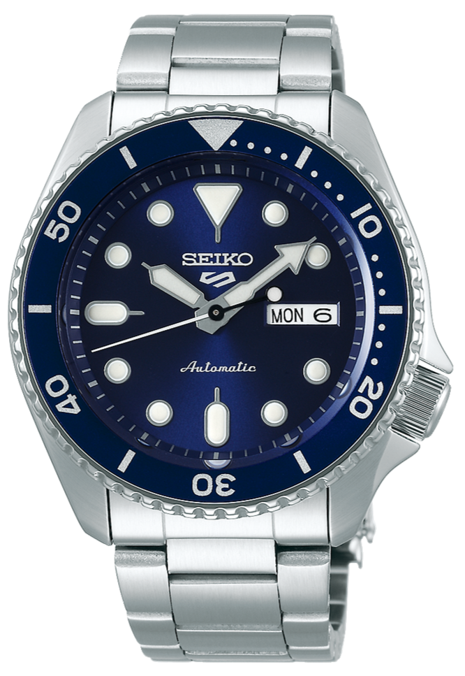 Seiko 5 Sports Automatic Analog Blue Dial Silver Steel Strap Watch For Men - SRPD51K1 wholesalehk.shop