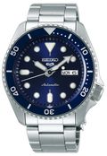 Seiko 5 Sports Automatic Analog Blue Dial Silver Steel Strap Watch For Men - SRPD51K1 wholesalehk.shop
