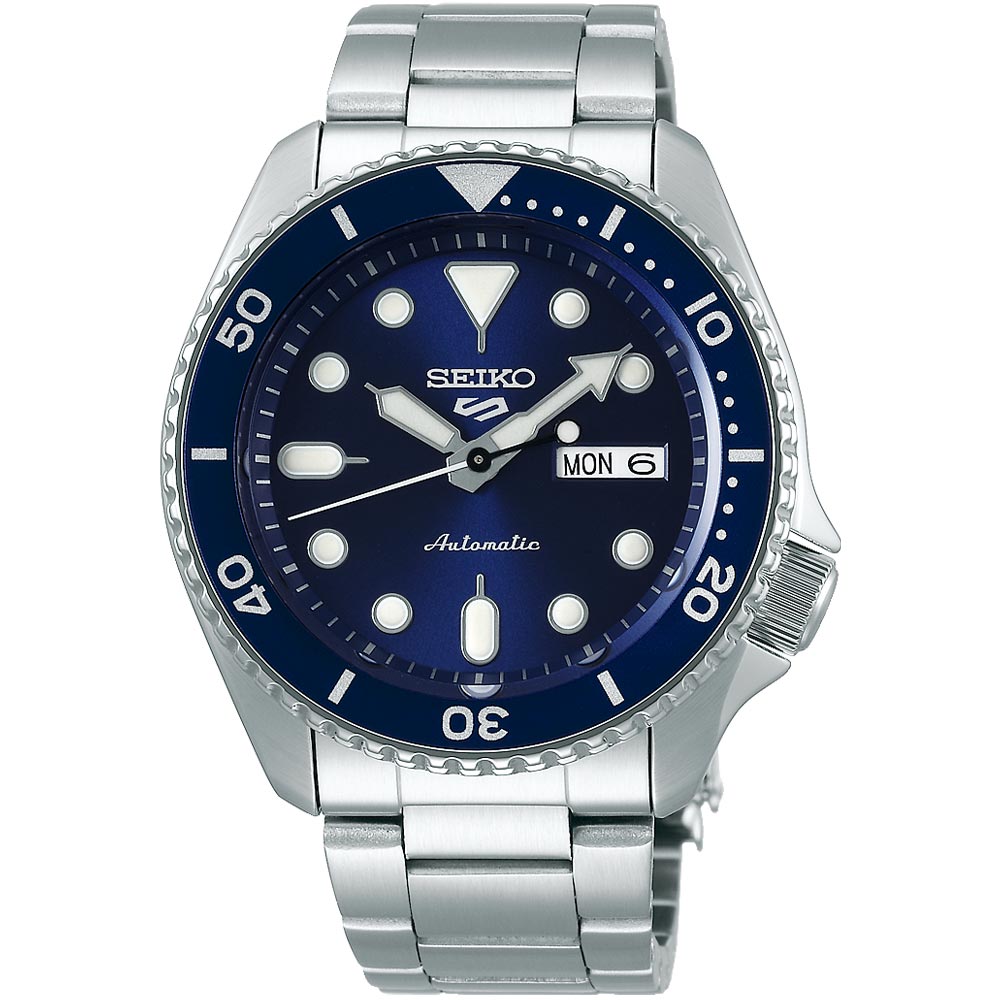 Seiko 5 Sports Automatic Analog Blue Dial Silver Steel Strap Watch For Men - SRPD51K1 wholesalehk.shop