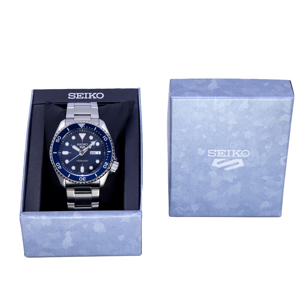 Seiko 5 Sports Automatic Analog Blue Dial Silver Steel Strap Watch For Men - SRPD51K1 wholesalehk.shop