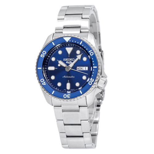 Seiko 5 Sports Automatic Analog Blue Dial Silver Steel Strap Watch For Men - SRPD51K1 wholesalehk.shop