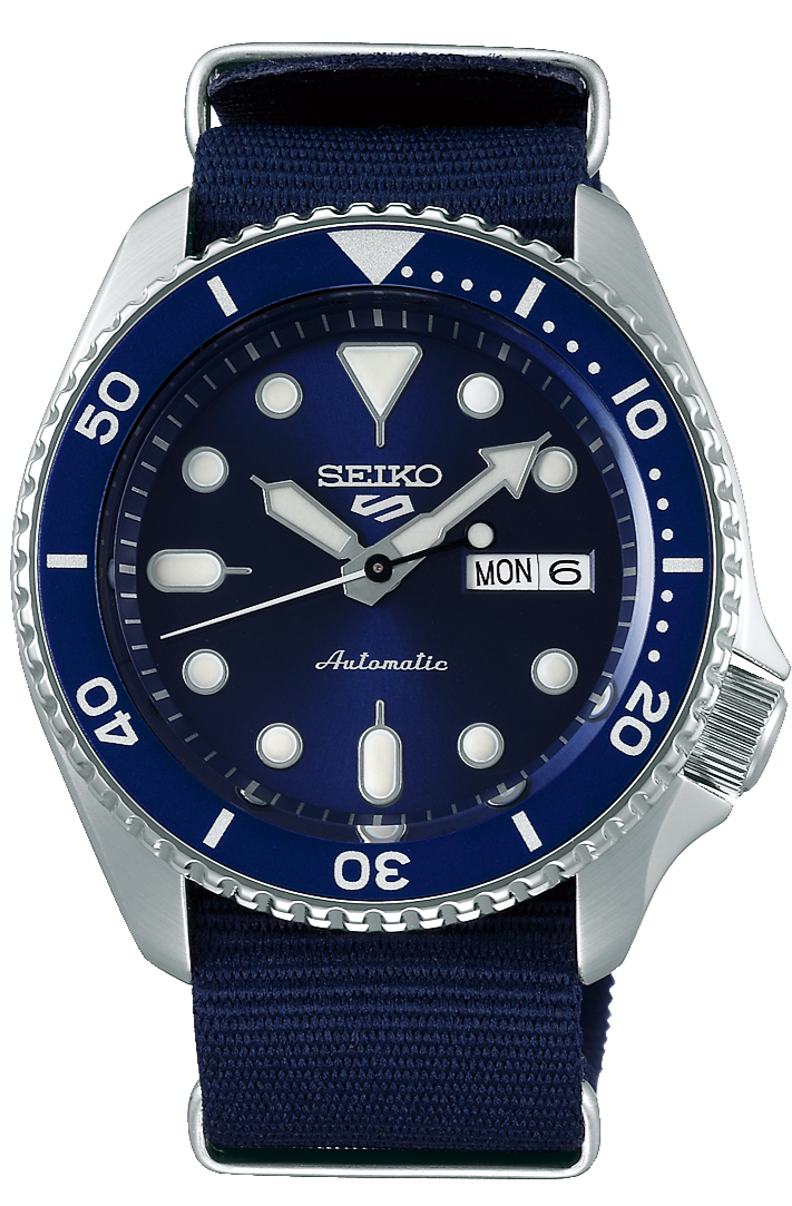 Seiko 5 Sports Automatic SKX Blue Dial Blue NATO Strap Watch For Men - SRPD51K2 wholesalehk.shop