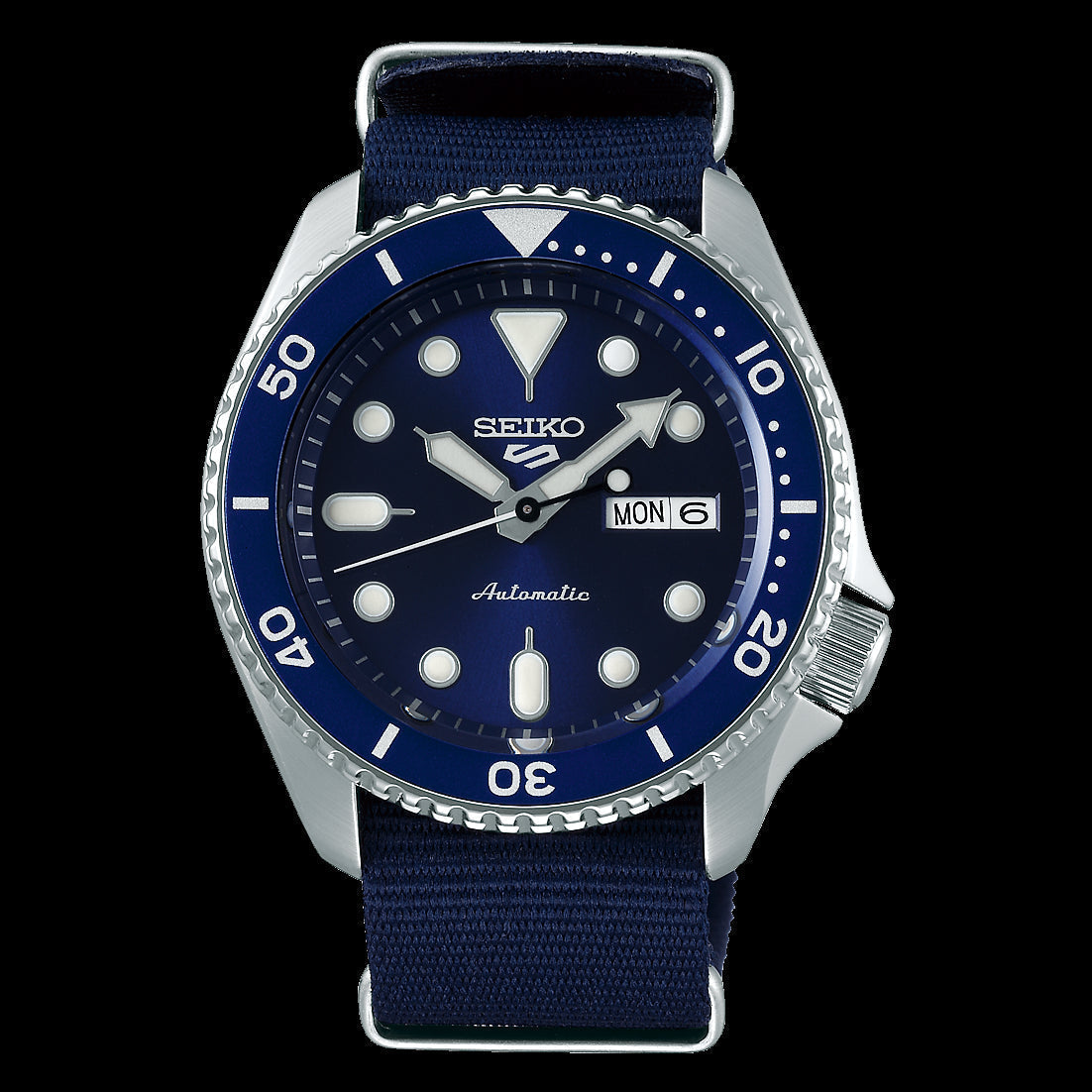 Seiko 5 Sports Automatic SKX Blue Dial Blue NATO Strap Watch For Men - SRPD51K2 wholesalehk.shop
