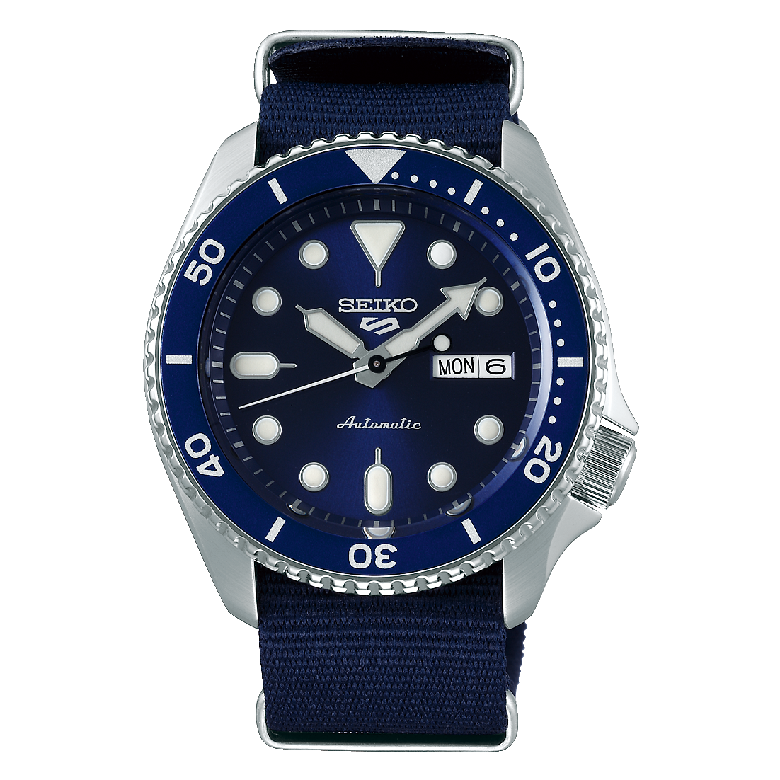 Seiko 5 Sports Automatic SKX Blue Dial Blue NATO Strap Watch For Men - SRPD51K2 wholesalehk.shop