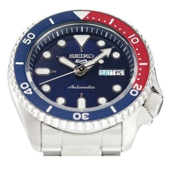 Seiko 5 Sports Automatic Blue Dial Silver Steel Strap Watch For Men - SRPD53K1 wholesalehk.shop
