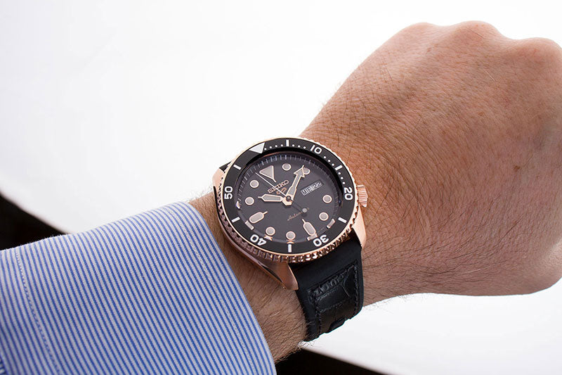 Seiko 5 Sport SKX Automatic Black Dial Black Silicone Strap Watch For Men - SRPD76K1 wholesalehk.shop