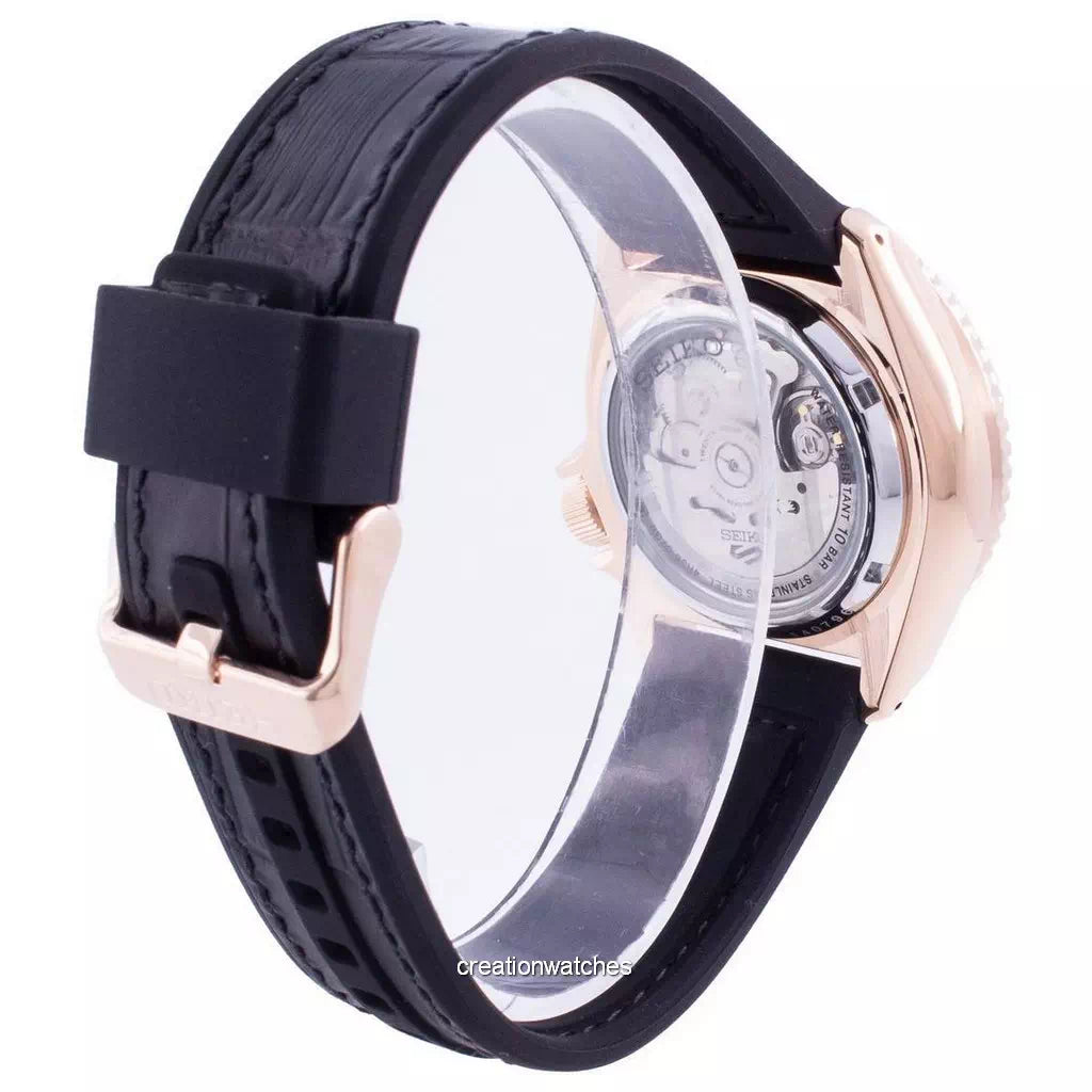 Seiko 5 Sport SKX Automatic Black Dial Black Silicone Strap Watch For Men - SRPD76K1 wholesalehk.shop