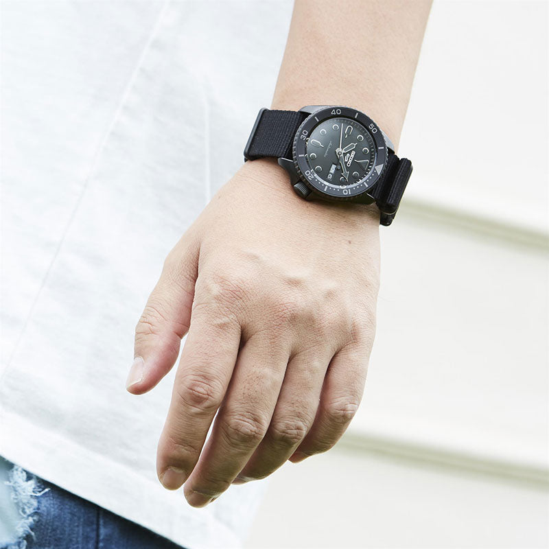 Seiko 5 Sports Automatic Black Dial Black NATO Strap Watch For Men - SRPD79K1 wholesalehk.shop